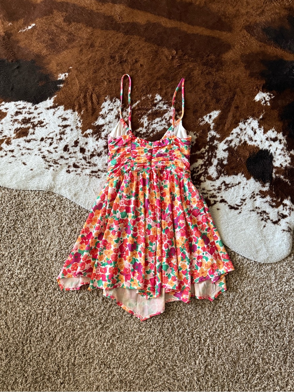 Princess Polly PETITE Barrett Mini Dress Multi Floral - Picture 2 of 9